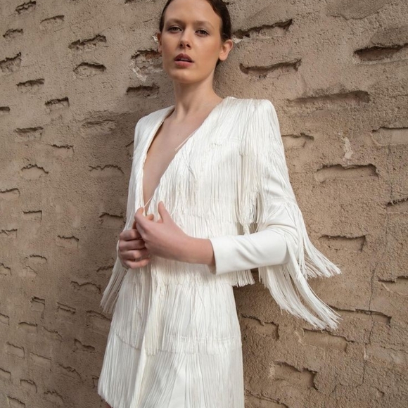 WOMANCE Fringe Mini Dress - Picture 3 of 10